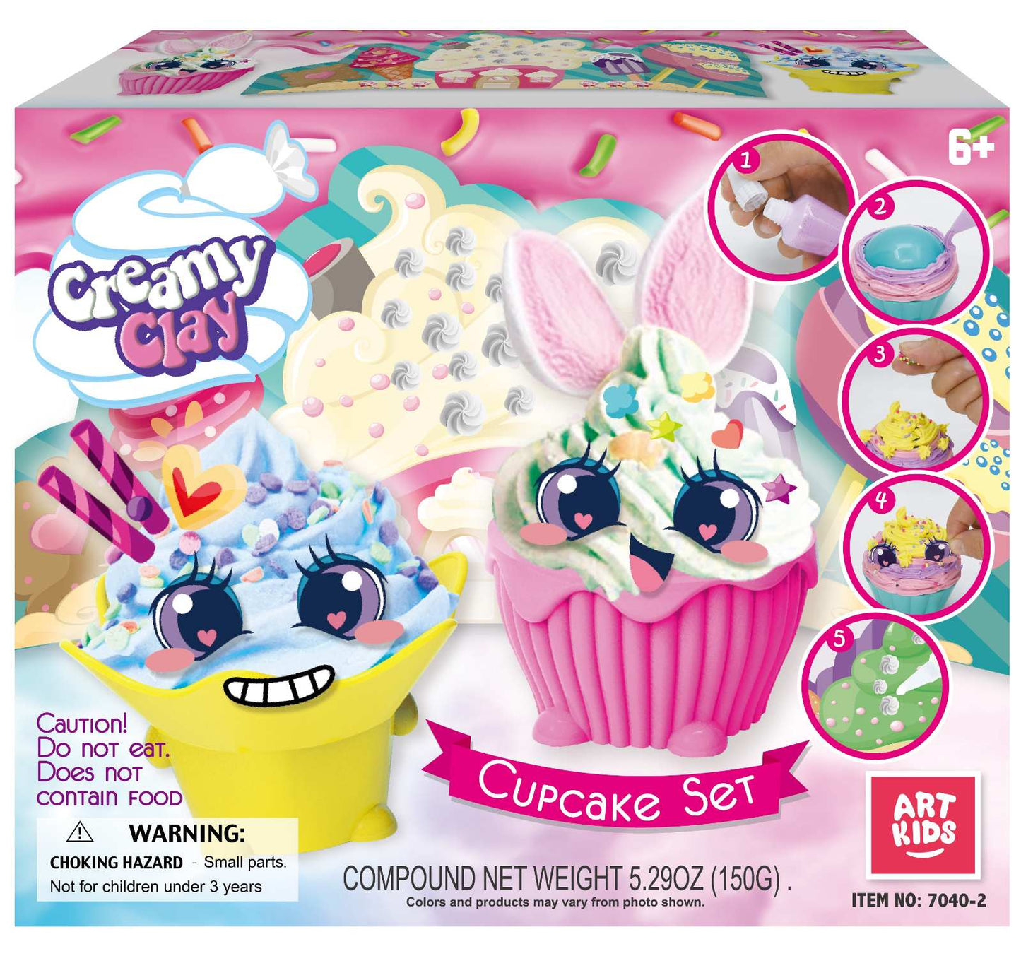 CREAMY CLAY CUPCAKE SET