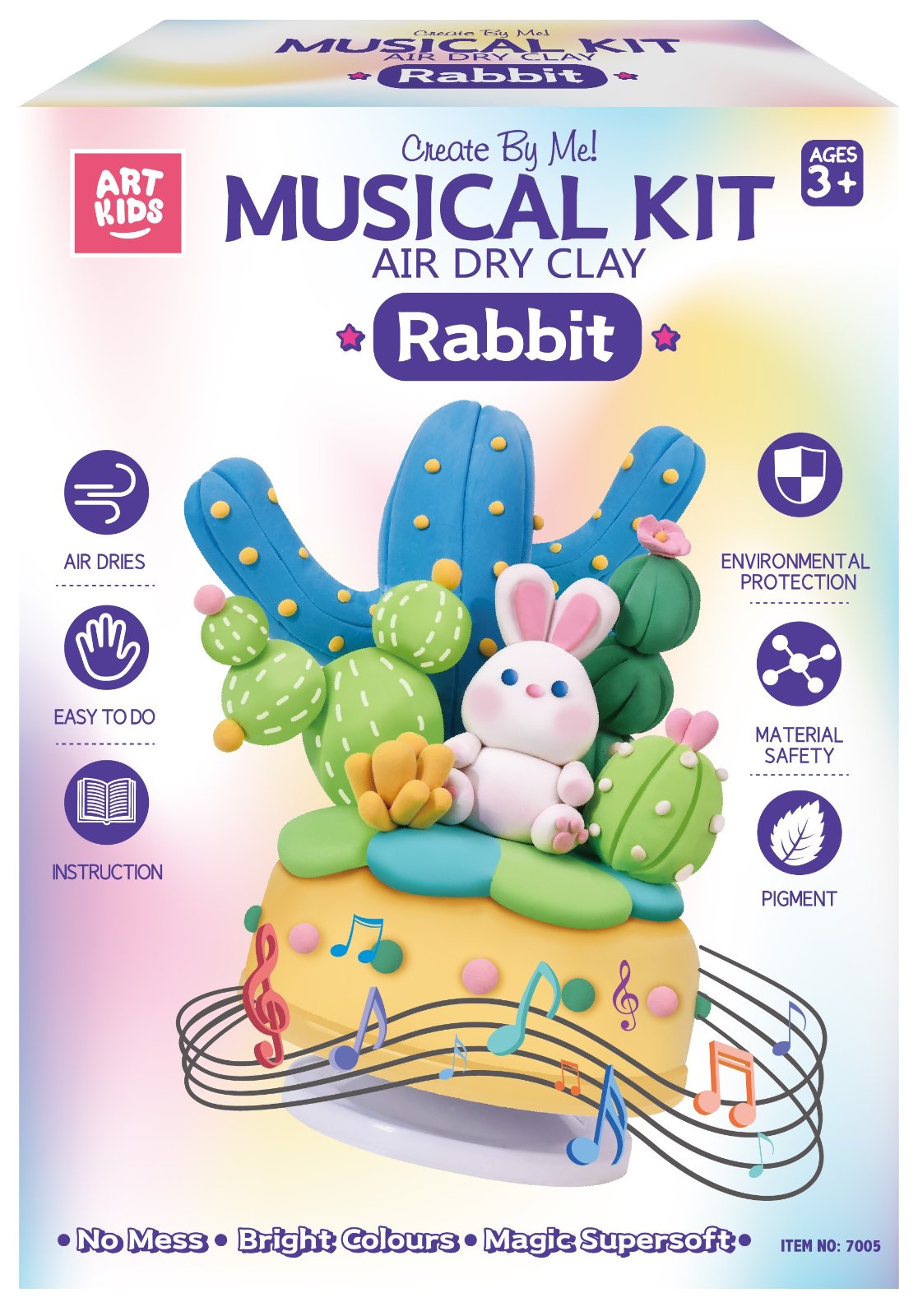 AIR DRY CLAY - MUSICAL KIT RABBIT