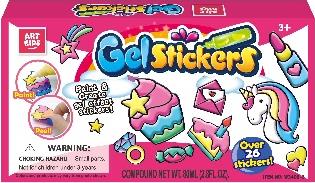 ArtKids Glue Windor Color Paint Gel Sticker and Create Gel Effect Stickers Free Glue Painting Craft Kit For Kids