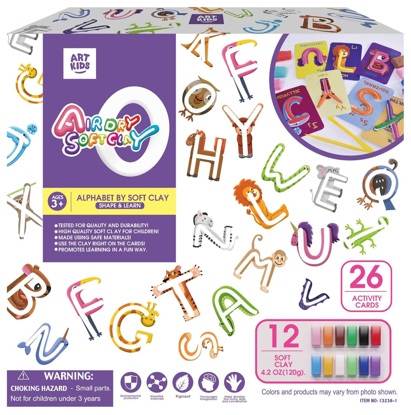 ALPHABET BY SOFT CLAY