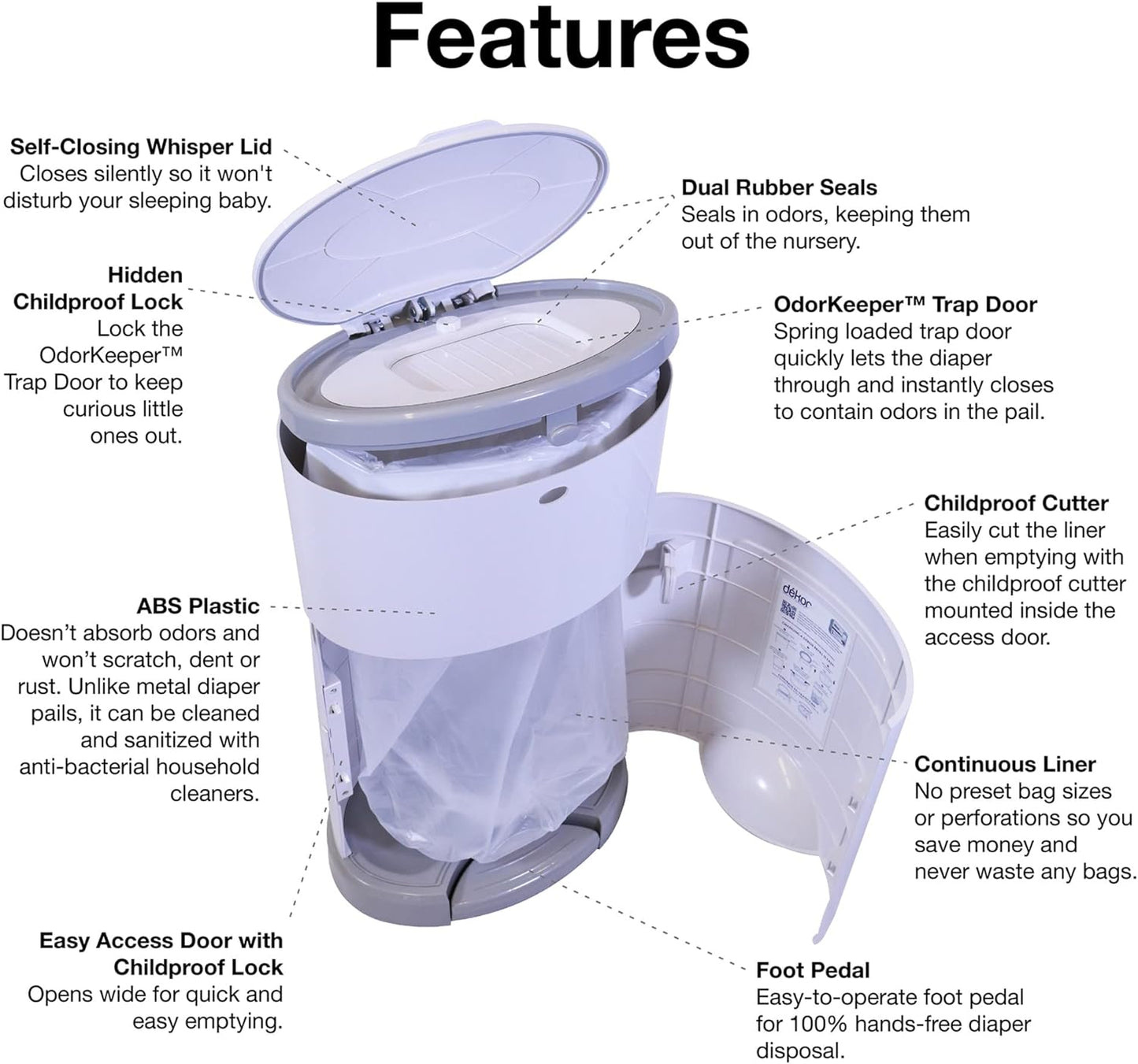 Mambo Diaper Trash Bin