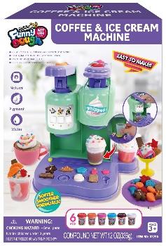 ArtKids Coffee and Ice Cream  Machine Clay Dough Set For  Kids Clay Toy Plasticine Mold  Pretend Play Educational  Activity For Kids