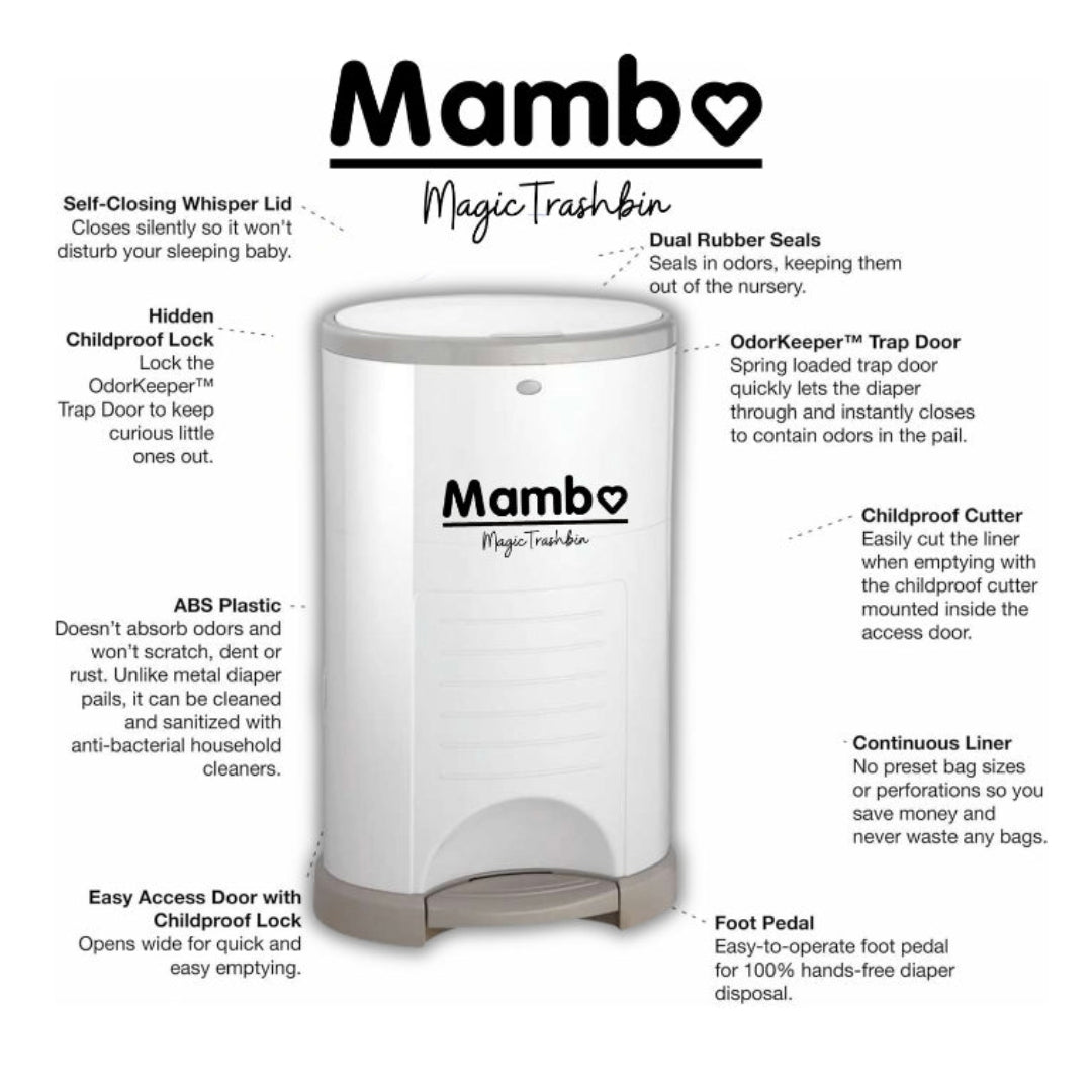 Mambo Diaper Trash Bin