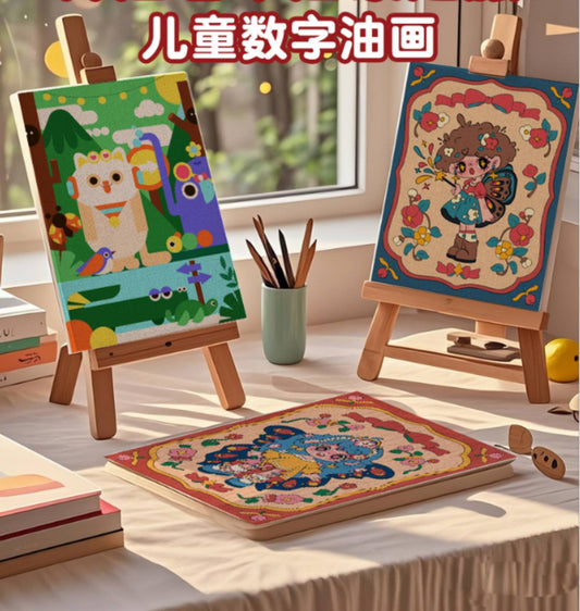 FOREST PARTY CANVAS PAINT BY NUMBERS