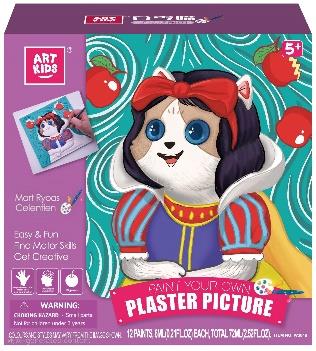 ArtKids Paint Your Own Plaster  Art Painting Set with Display  Frame Educational Art Gift Set  For Kids