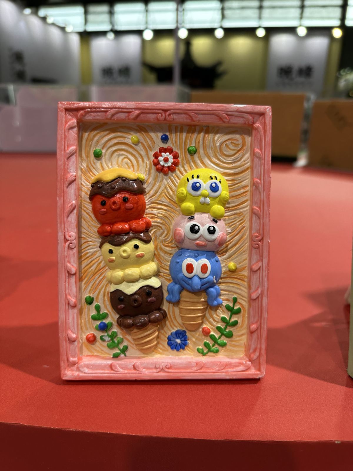 PLASTER PLAQUE PAINTING