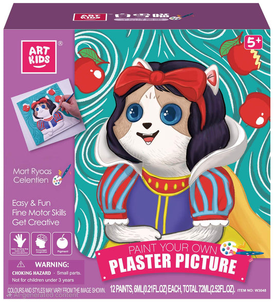 PAINT YOUR OWN PLASTER PICTURE-PRINCESS