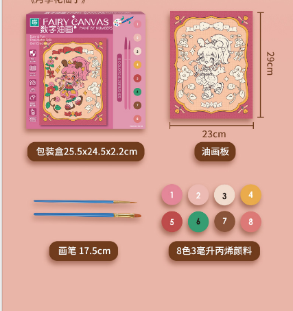 FAIRY CANVAS PAINT BY NUMBER