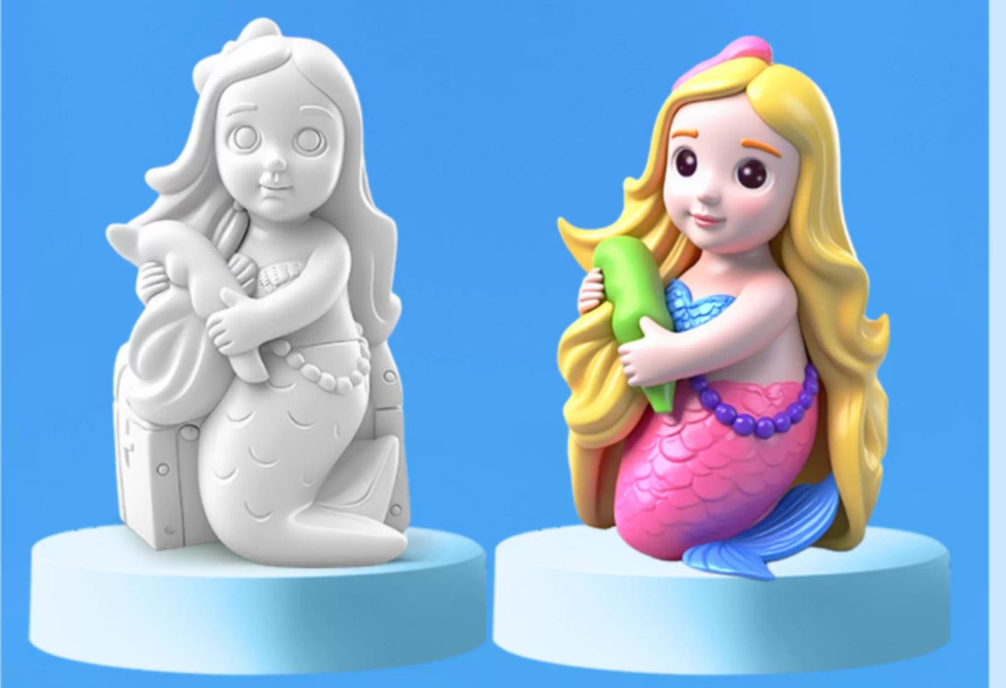 PAINT & DISPLAY PLASTER -MERMAID