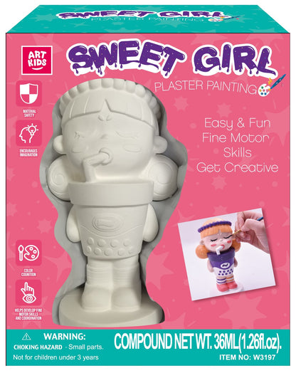 PAINT YOUR OWN SWEET GIRL-PLASTER PAINTING