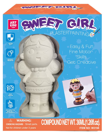 PAINT YOUR OWN SWEET GIRL-PLASTER PAINTING