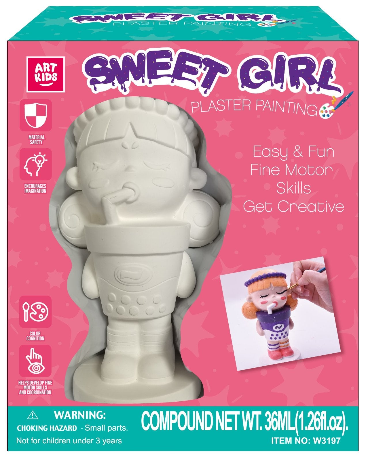 PAINT YOUR OWN SWEET GIRL-PLASTER PAINTING