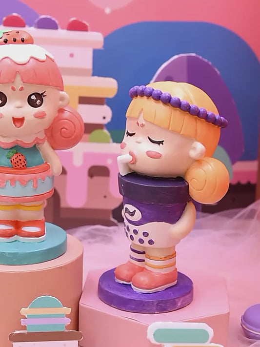 SWEET GIRL PLASTER PAINTING